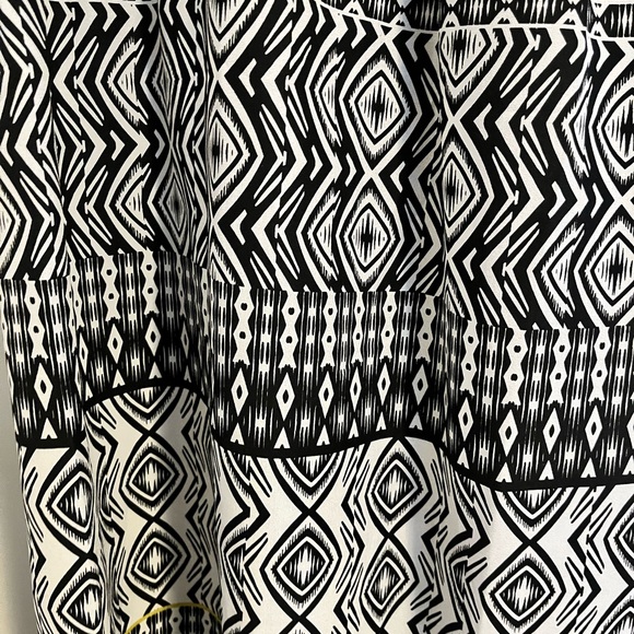 J. Crew Black and White Patterned Maxi Dress - Picture 4 of 4